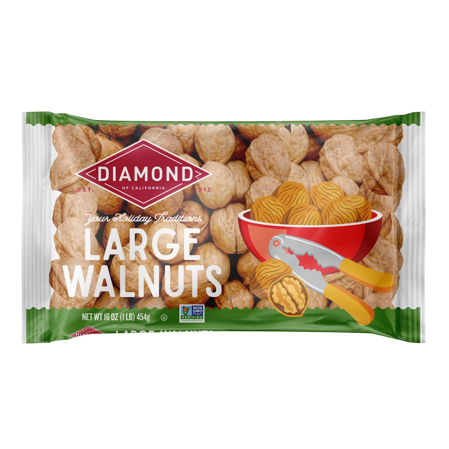 Diamond In-Shell Large Walnuts  16 Oz
