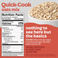 Easy Morning Quick Oats  Sugar Free Mix Of Organic Ingredients  Quick Rolled Oats, Chia Seeds, Flax Seeds, Amaranth, Teff  Pr