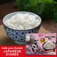 Shirakiku Dried Grains & Rice - Japanese Short Grain Sticky White Rice - Premium Quality Microwavable Ready To Eat Cooked Sushi Rice, 7.4 Ounce (Pack Of 12)