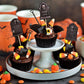 PEUTIER 32pcs Halloween Cupcake Toppers with Spoons - Tombstone Design, Black, Paper/Bamboo/Plastic, Model 01175