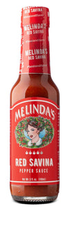 Melindas Red Savina Pepper Hot Sauce - Craft Extra Spicy Habanero Hot Sauce - Made With Fresh Ingredients, Red Savina Peppers, V