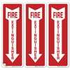 Sigo Signs (3 Pack) Fire Extinguisher Sign, Fire Extinguisher Stickers, 4X12 Inches, 4 Mil Vinyl Self Adhesive Durable Decal Sti