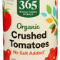 365 By Whole Foods Market, Tomatoes Crushed No Salt Added Organic, 15 Ounce