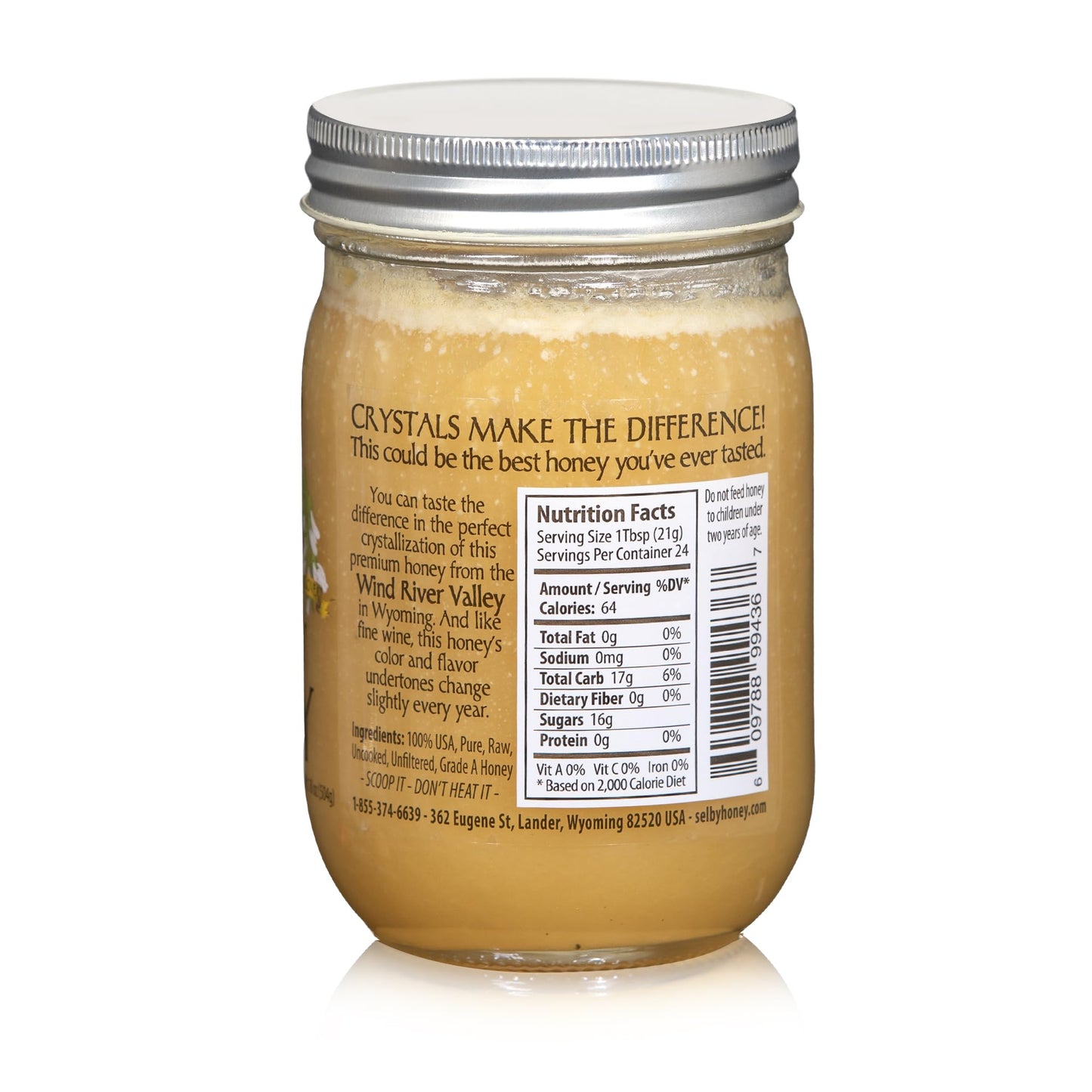 Selby Family Honey - Pure Raw Wyoming Clover, 16 Oz, Pack Of 3