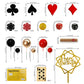 HAVAGDTM  card-style Cake Decoration Set, 34PCS Cupcake Toppers, 5x2.4, Multicolor, Model HAVA-KFT-LXX001
