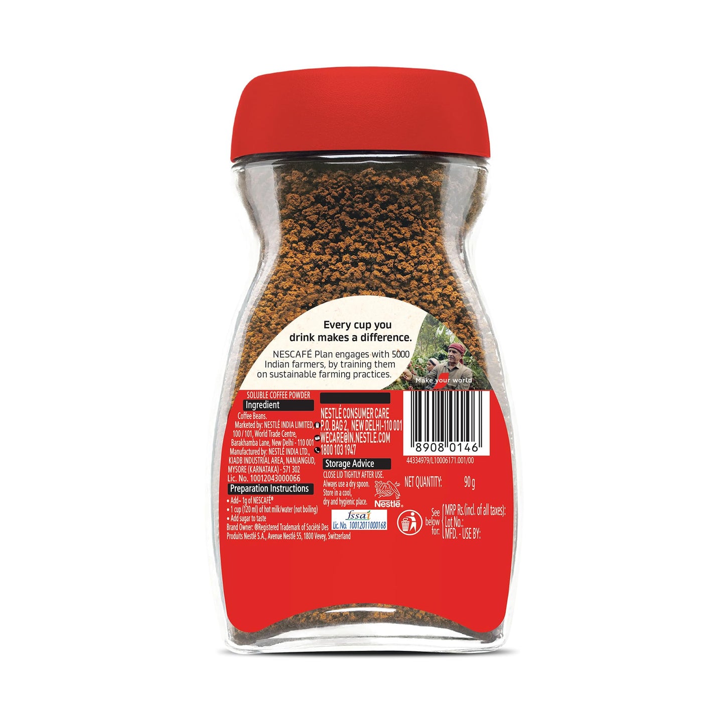 Nescafe Classic Coffee, Glass Jar, 100G