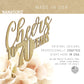Nanasuko 70Th Birthday Cake Topper - Cheers To 70 Years - Double Sided Gold Glitter, Premium Quality Made In Usa