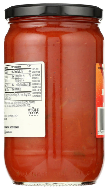 Whole Foods Market Marinara Pasta Sauce, 24.3 Oz