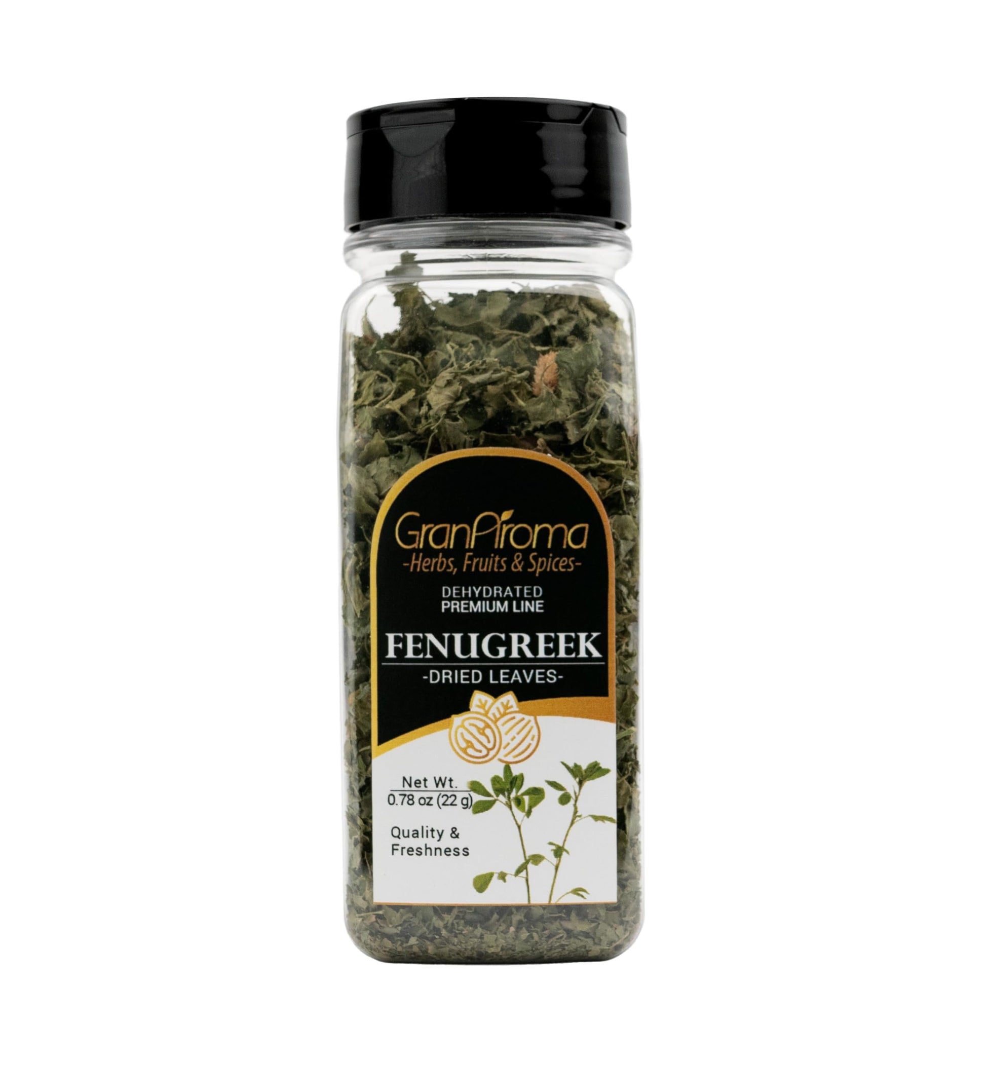 GranAroma Fenugreek Leaves, Aromatic and Nutty Flavor, Perfect for Curries, Stews, and Indian Cuisine (0.78 Ounce)