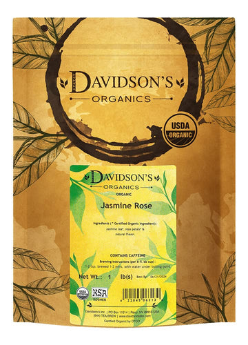 Davidson'S Organics, Jasmine Rose, Loose Leaf Tea, 16-Ounce Bag