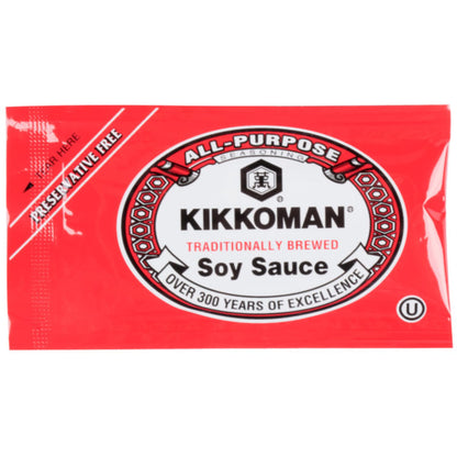 Kikkoman Soy Sauce Packets, Traditionally Brewed, 40-count