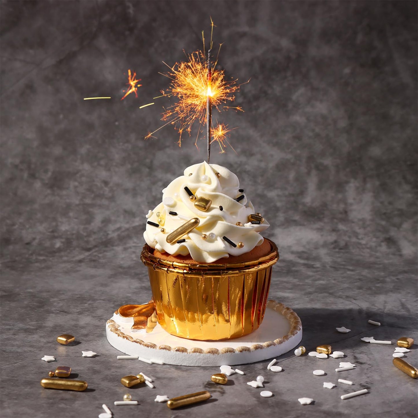 Sprinkles For Cake Decorating Gold Black And White Metallic Sprinkles For Cupcake Toppers Ice Cream Candy Cookie Decorations