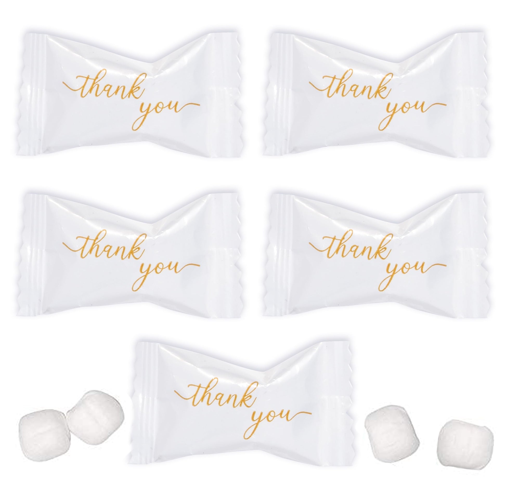 Gift Boutique Thank You Butter Mints Candy Bags 100 Count Individually Wrapped Gold Thank You Mint Candies 13 Oz For Anniversary