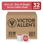Victor Allens Coffee Peppermint Bark Medium Roast Single Serve Pods 32 Count Brown