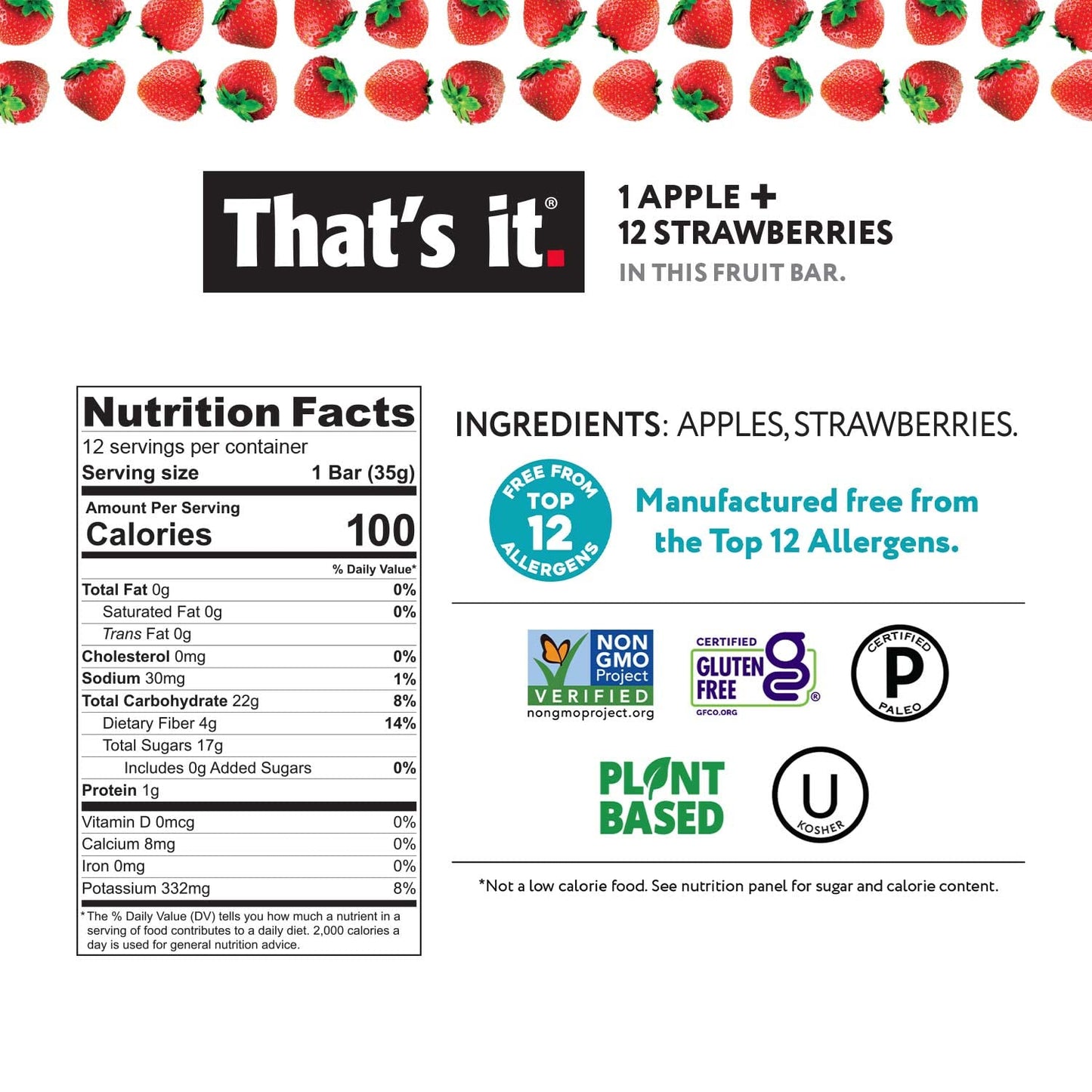 Thats it. Variety Pack 100% Natural Real Fruit Bar, Best High Fiber Vegan, Gluten Free Healthy Snack, Paleo for Children & Adul