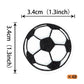 Rssta i 48 Pack Edible Football Cupcake Toppers, Soccer Theme, 1.3 inches, Paper