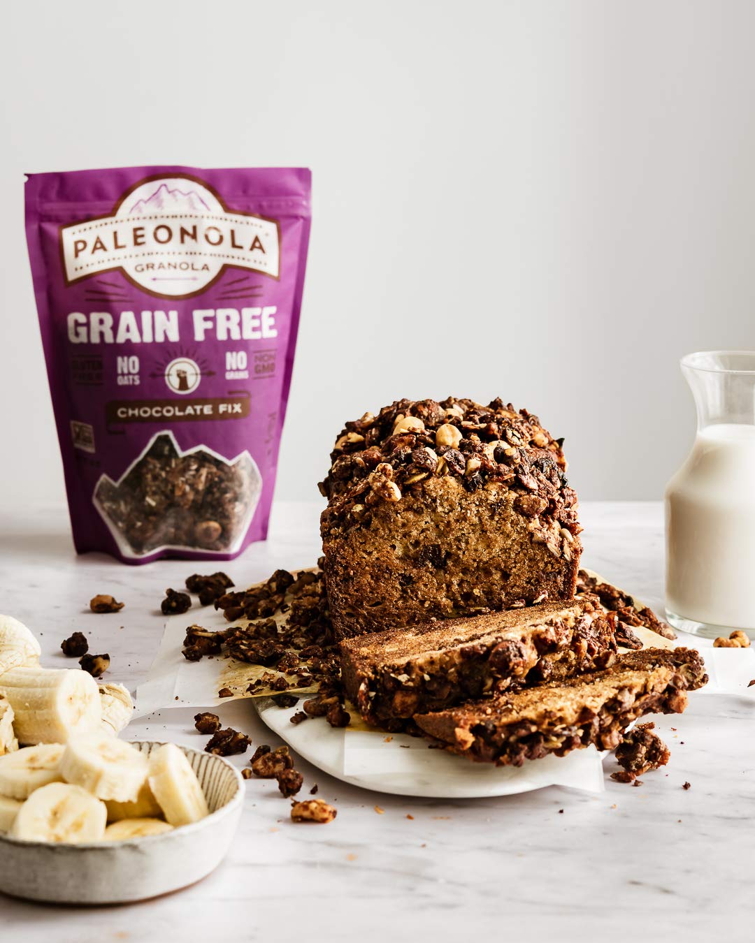Paleonola Grain Free Granola Chocolate Fix Flavor | Gluten Free, Non-GMO, Dairy Free, No Refined Sugars, 10 Oz Bags