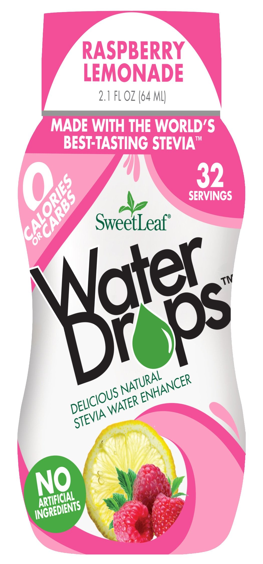 SweetLeaf Water Drops, Raspberry Lemonade, 2.1 Ounce