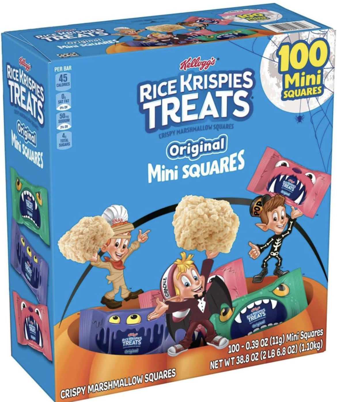 Kellogg S Rice Krispiexs Treats Marshmallow Bars | Sweet Crispy Marshmallow Cereal Kids Snacks, Lunch Snacks, Grab n Go, Origin