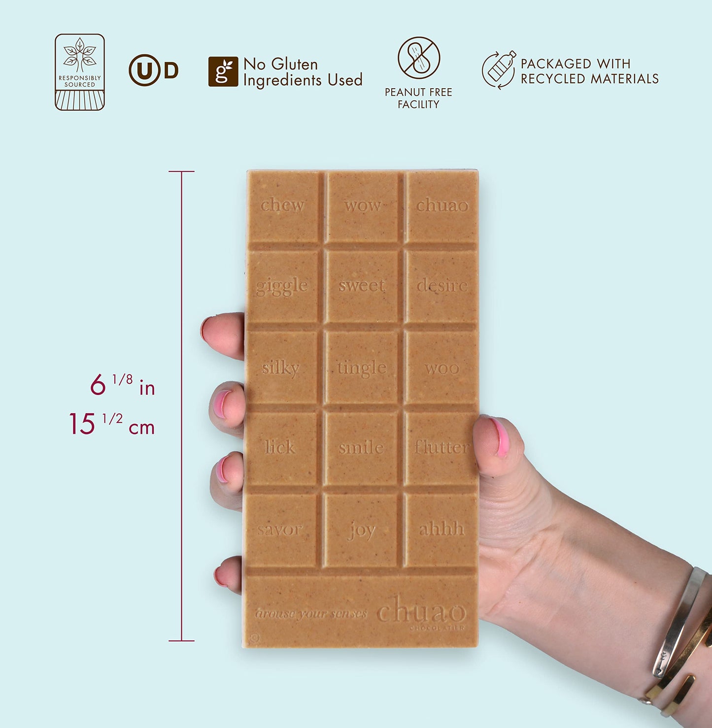 Chuao Chocolatier Carrot Cake White Chocolate Bars | Gourmet Caramel Chocolate Artisan European No Preservatives | For Gift Bask