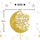Twinkle Twinkle Little Star Cake Topper Gold Glitter Baby Shower, Baby 1St Birthday, Gender Reveal Party Decorations