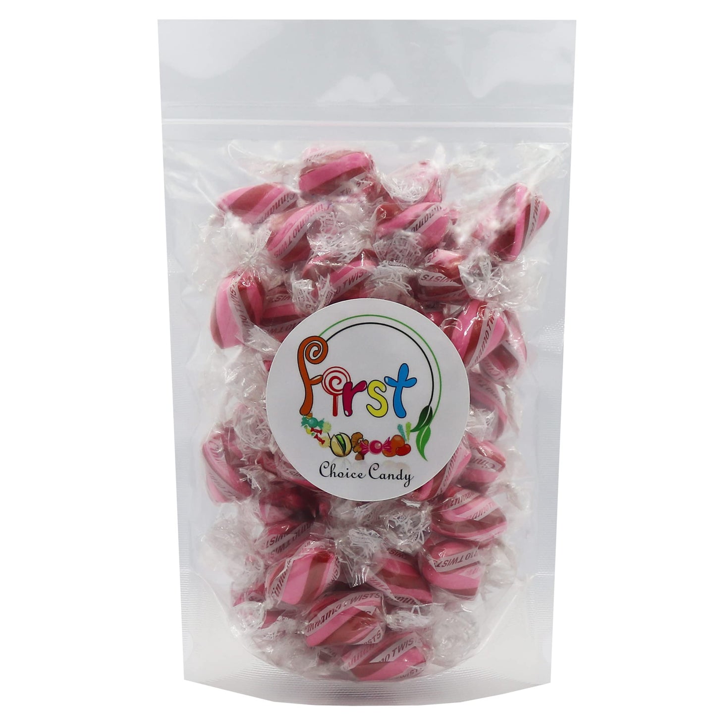 Firstchoicecandy Hard Candy Twists, All Flavor Individually Wrapped Twist Hard Candy (Cinnamon, 2 Pound)