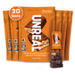 UNREAL Dark Chocolate Caramel Peanut Nougat Bars | 70% Organic, Fair Trade | 6 Bags, 3.4 Ounce Each