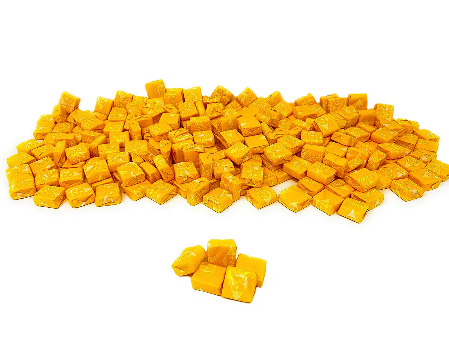 Holiday Special Str burst Yellow Lemon Chewy Candy - 1.5 lbs - All Yellow Lemon Str burst Fruit Chews - Single Flavor Soft Candy