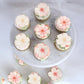 Gyufise 54Pcs Edible Cherry Blossoms Cupcake Toppers Edible Flowers Cake Decorations Wafer Paper Flowers Cupcake Topper For Baby