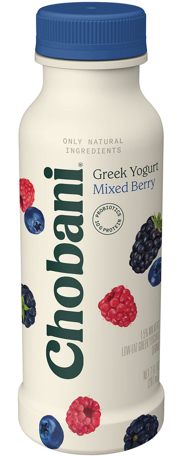 Chobani Mixed Berry Low-Fat Greek Yogurt Drink 7 Fl.oz