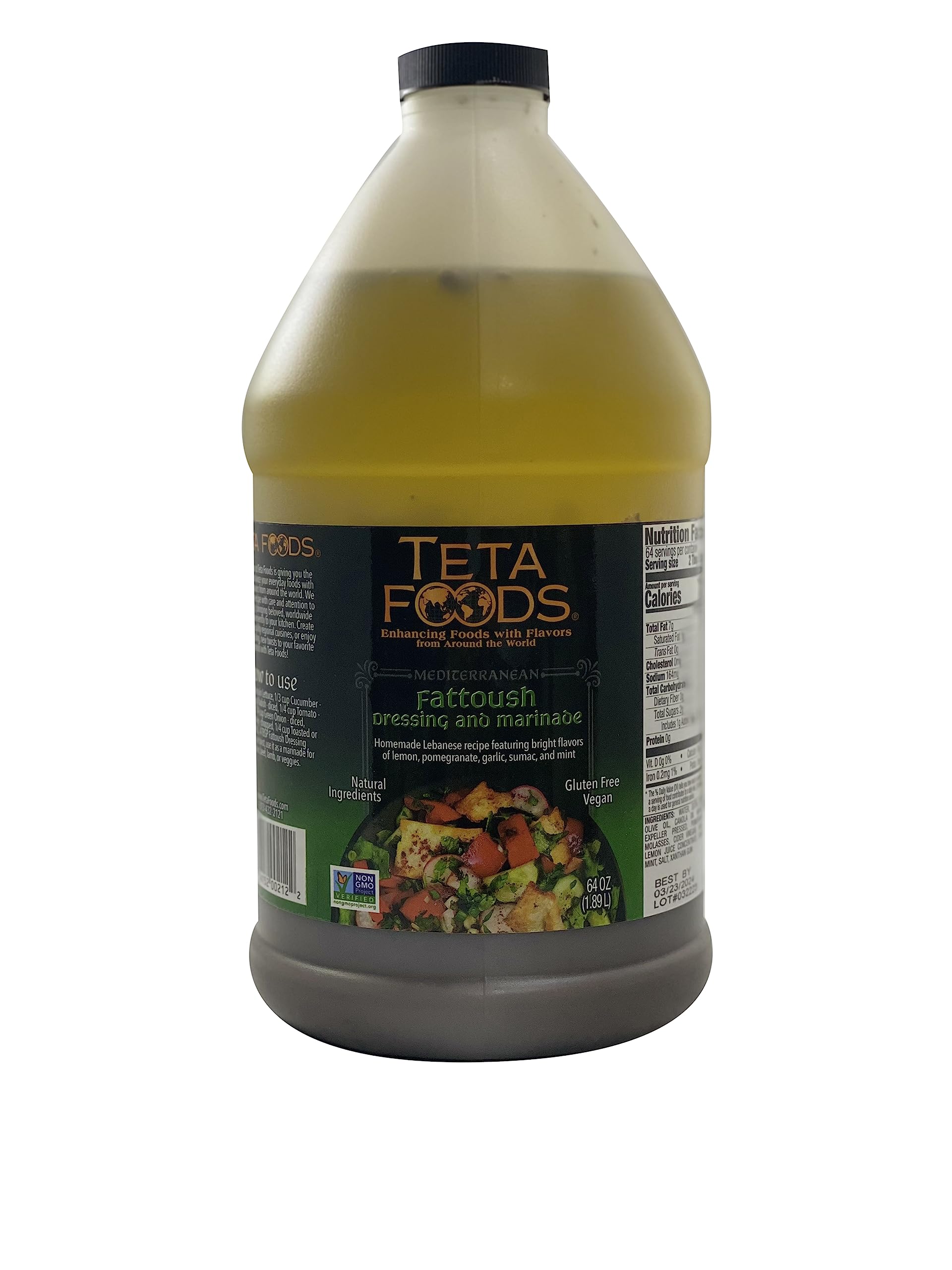 Teta Foods Fattoush Dressing And Marinade 64 Fz (1-64Oz)
