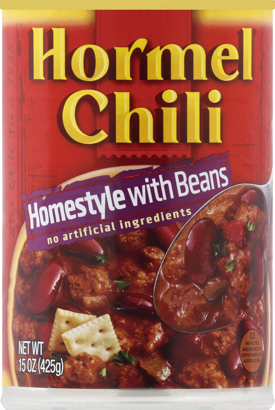 Hormel Chili, Homestyle With Beans, 15 Oz