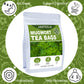Jarteela Mugwort Tea Bags - Natural Herbal Tea for Digestion, Caffeine-Free, Non-GMO, 50 Count