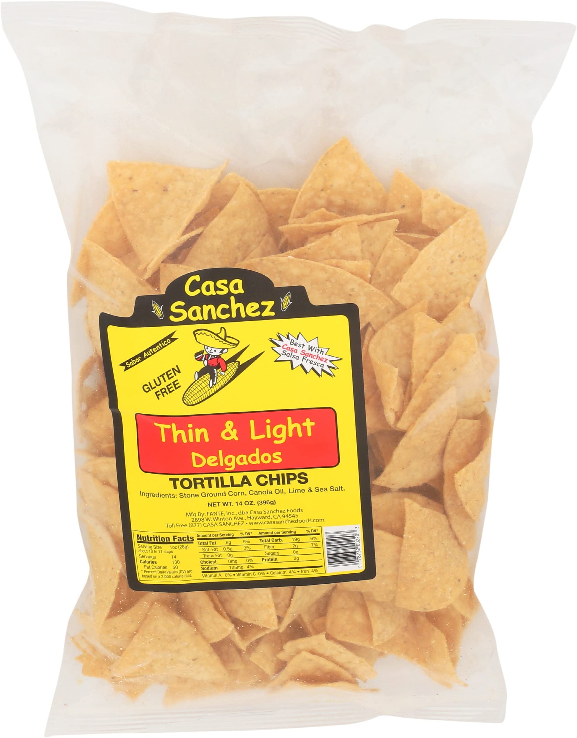 Casa Sanchez Thin Tortilla Chips, 14 Oz