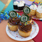 GRAPHICS & MORE Slytherin Cupcake Picks Set of 6 - Multi Color, Round, Ideal for Harry Potter Themed Parties