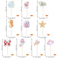 ZHUOWEISM Ocean Animal Cupcake Toppers, 40 PCS Sea Theme Decorations, Turtles, Octopus, Mermaid, Design 8