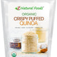Z Natural Foods Organic Crispy Puffed Quinoa - Real Crisped Quinoa Vegan Superfood - Healthy Quinoa Crisps Snacks For Adults & K