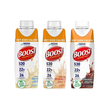 Boost Very High Calorie Nutritional Drink, Variety Pack 8 Fl Oz (Pack of 3)