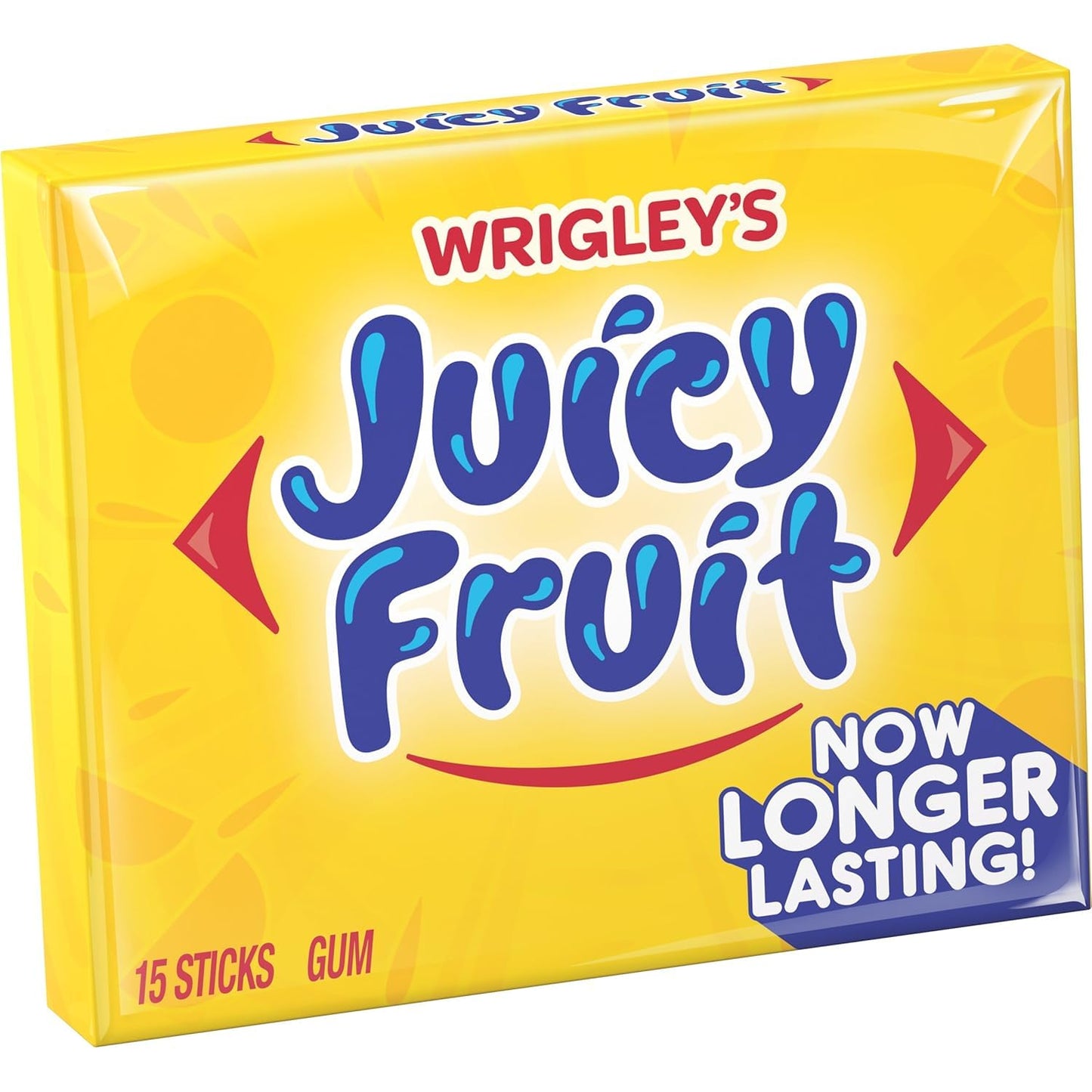 Juicy Fruit Original Chewing Gum, 15-Piece Pack (Bulk Pack Of 20) - Sweet & Long-Lasting Fruity Flavor