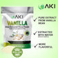 Aki Vanilla Extract Powder From Authentic Beans For Delicious Flavoring, Cooking, Baking, Drinks, Tea, Coffee, Smoothies, Cocktails - Sugar-Free &  -Free (454G/1Lb)