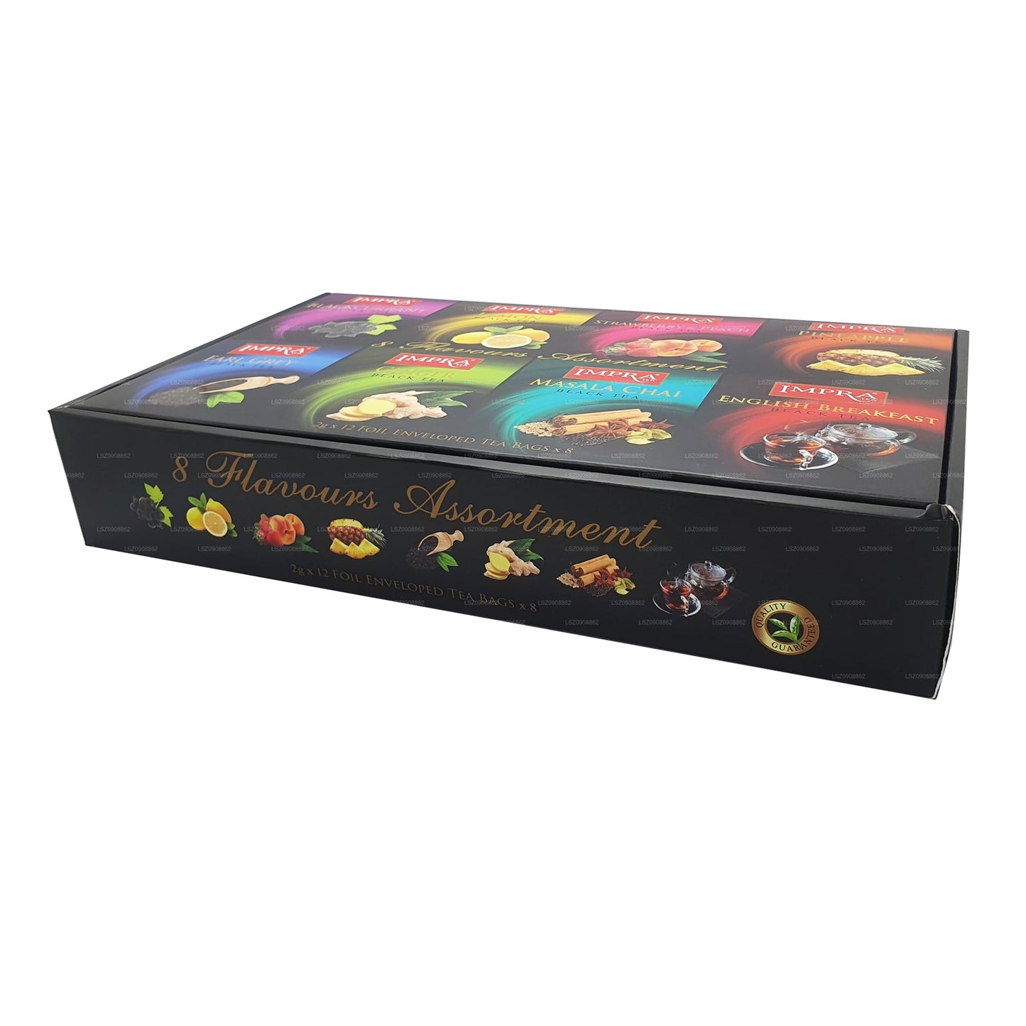 Impra Black Tea Collection Gift Pack 8 Flavors, 80-Count Tea Bags Per Order