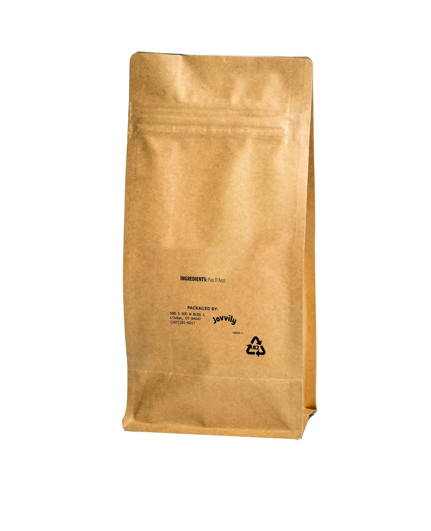 Jovvily Herbal Tea - Cut & Sifted Pau DArco - Caffeine Free - 1 lb