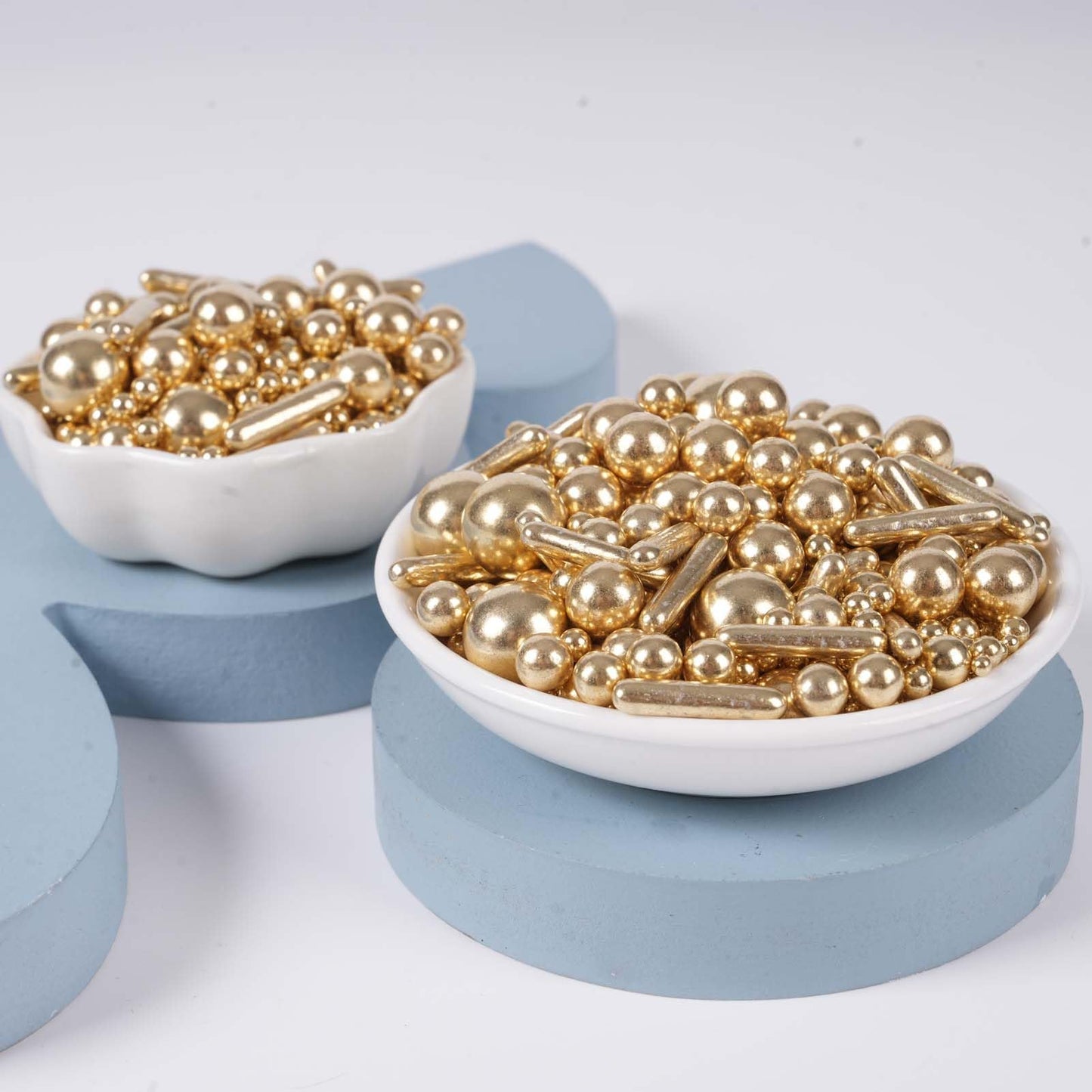 Kasvan Gold Mix Sugar Sprinkles - Edible Candy Pearls With 4-Claw Sprinkle Pen,118G/4.16 Oz, Gift Box Pack, Baking Cake Decorati