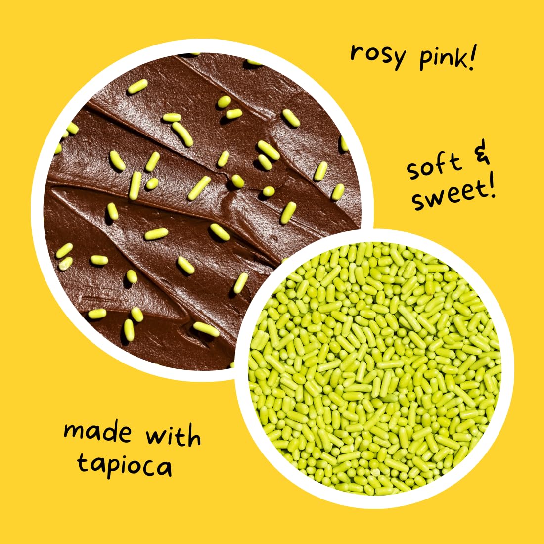 Supernatural Grassy Green Softies Sprinkles, Dye-Free, Made In Usa, Soy Free, Gluten Free, Vegan, 16Oz