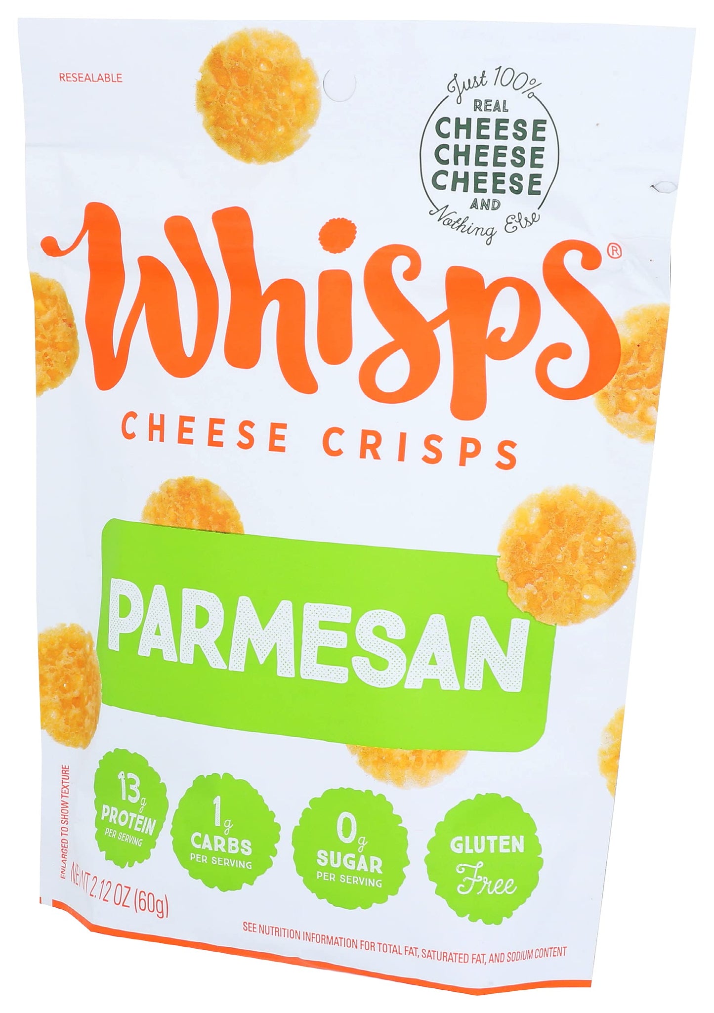 Cello Whisps Pure Parmesan Cheese Crisps, 2.12 Oz