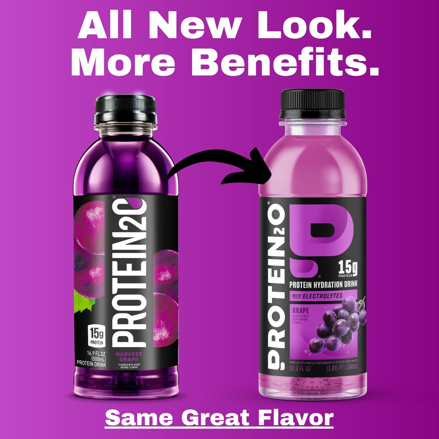 Protein2o Hydration Drink - Clear Whey Protein Isolate & Electrolytes - 15g Protein - 16.9 Fl Oz (Pack of 12) - G  Flavor