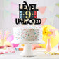 Level 9 Unlocked Game Birthday Cake Topper - Video Game Boy'S 9Th Birthday Game On Party Cake Supplies - Gaming Level Up Winner