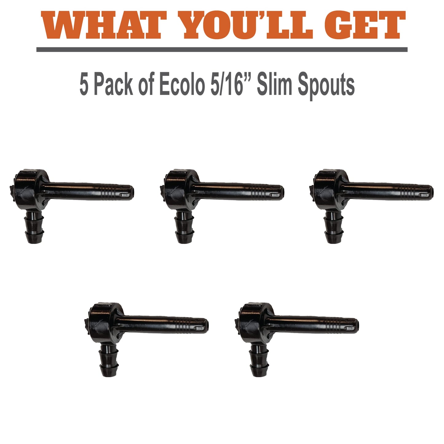 SAP HAPPY Maple Sap Spiles, 5/16 Ecolo Taps for Maple Trees, 5 Ounce Pack