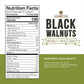 Hns Fancy Large Black Walnuts -Wild Harvested - Non-GMO - Gluten-Free - High Protein - Keto Snack - Nuts for Cooking and Baking - 24oz - 2 Pack