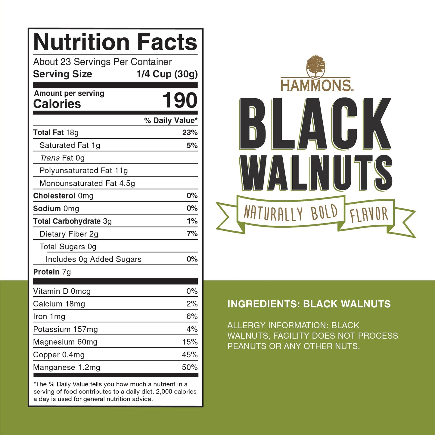 Hns Fancy Large Black Walnuts -Wild Harvested - Non-GMO - Gluten-Free - High Protein - Keto Snack - Nuts for Cooking and Baking - 24oz - 2 Pack